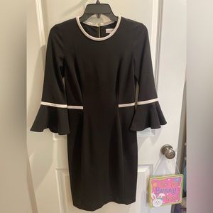 Calvin Klein sheath dress with bell sleeves